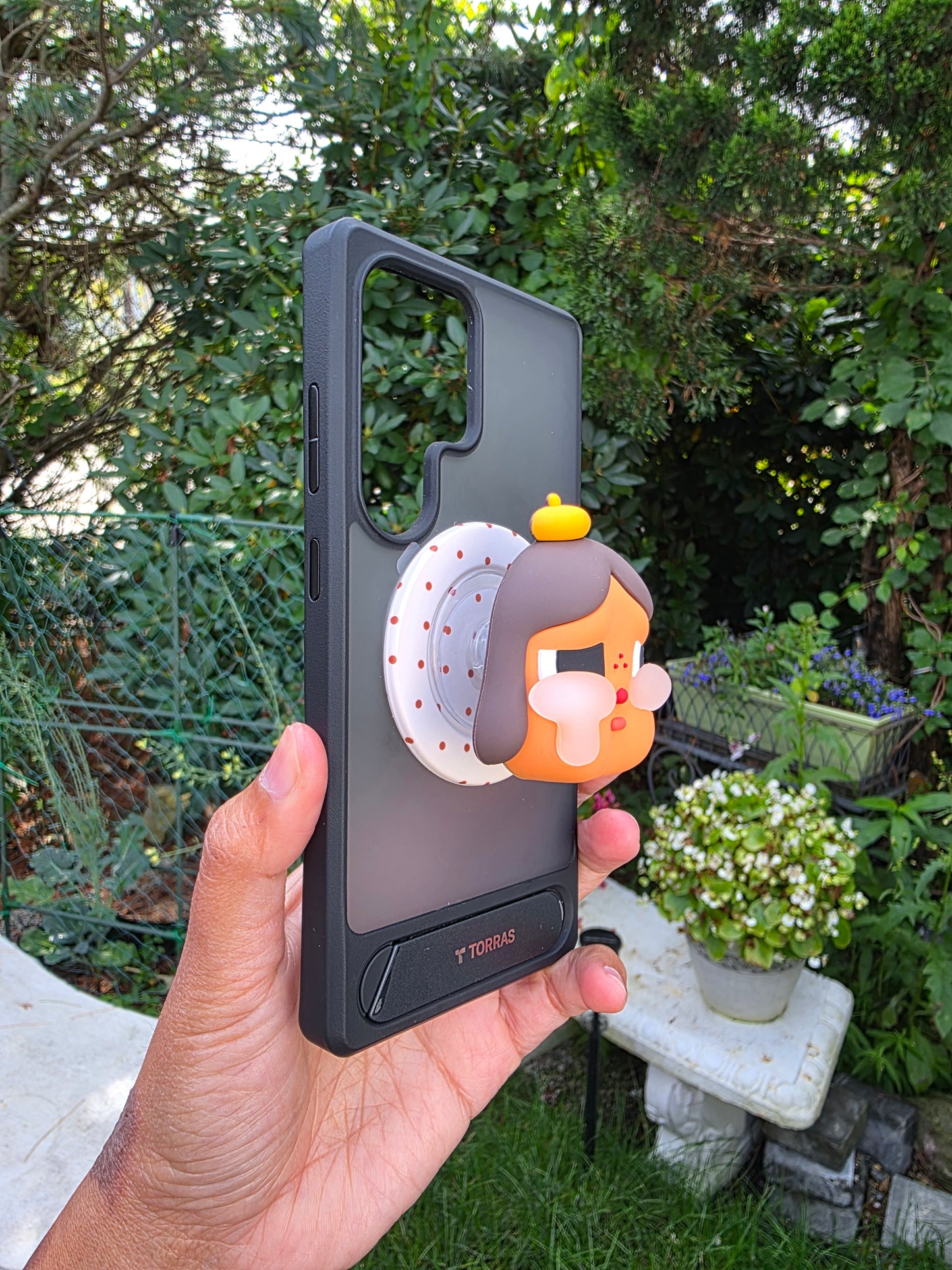 3D Cartoon Magnetic Phone Stand - Brown