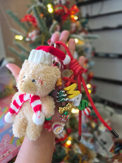 Christmas Keychain with Bear 🐻