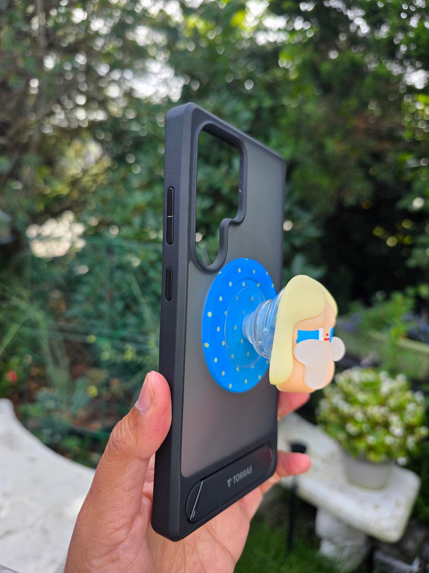 3D Cartoon Magnetic Phone Stand - Blue